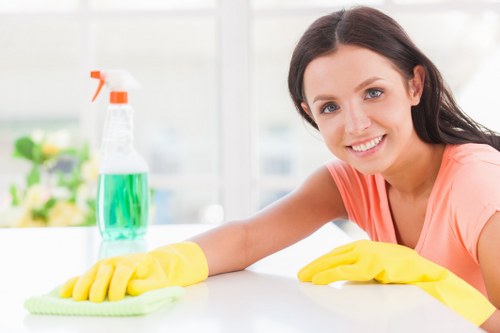Professional move-out cleaning in a Pimlico apartment kitchen