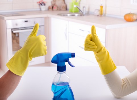 Local cleaners working in a Pimlico home after building work