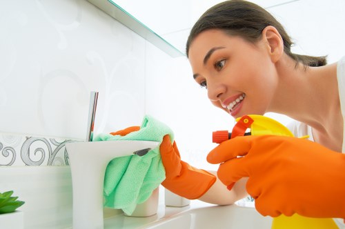 Local cleaning team working in a Pimlico period flat